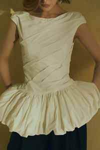 Chemisier nuage de haute qualité pour femmes Services ODM Vietnam Made XL Taille Ballon drapé Motif Saison d'hiver - Product Image 4