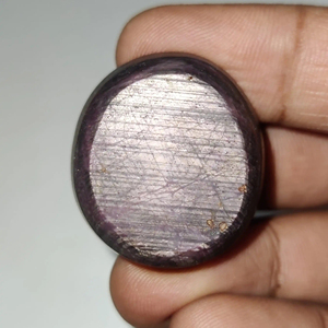 Cabujón de rubí de estrella única, Estrella geométrica de Rubí, matriz de piedras preciosas sueltas, cabujón de rubí de estrella 31-28-16mm, 158,30 quilates, precios bajos de lujo - Product Image 1