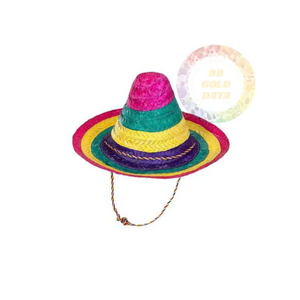 Straw Hat Mexican Straw Hat Handmade in Vietnam for Warm Weather Festivals and <b>Decorations</b> - Product Image 4
