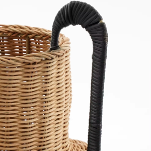 Vase décoratif avec anse noire Fabriqué au Vietnam Matériau écologique pour la décoration intérieure et la décoration de la table Vente en gros - Product Image 4