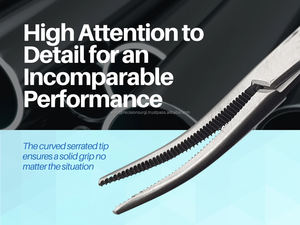 WORLD PRECISION SURGICAL WPS-P-243 Kit Quirúrgico Manual Pinzas Mosquito para Arterias 150MM Curvas Mango Dorado Certificado CE Clase II - Product Image 2