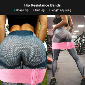 MESS SPORTS Vente en gros Bande de résistance réglable pour les hanches et les fessiers, douce, antidérapante, à motif personnalisé imprimé, pour yoga, étirements et fitness - Product Image 5