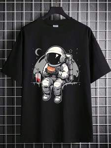 Camiseta de alta calidad 100% algodón color personalizado para hombres camiseta de ajuste regular Stock ropa a granel camiseta - Product Image 3