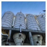 Silo en acier étanche à la poussière, boulonné, de 50 à 2000 tonnes, pour carbonate de calcium/talc/cendres volantes