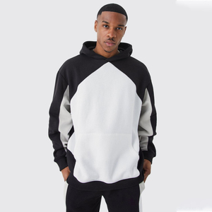 Sweat à capuche de haute qualité couleur personnalisée poids lourd Triple pull pour hommes bloc trois coupe coudre surdimensionné plaine blanc hiver lourd - Product Image 1