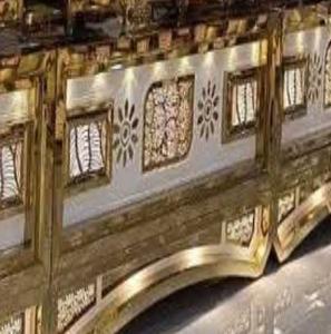 Nouvelle arrivée Comptoir de mariage en finition dorée pour la restauration et la décoration Comptoirs de restauration en acier inoxydable en métal - Product Image 6