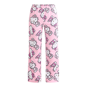 Pantalon imprimé taille moyenne pour femmes de qualité supérieure Pantalon souple avec fermeture à la taille élastique pour femmes - Product Image 1