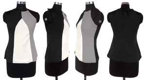 Hauts courts noirs à forte demande exclusifs de la boutique indienne Premium Tissu tricoté confortable Vêtements occidentaux réguliers - Product Image 4