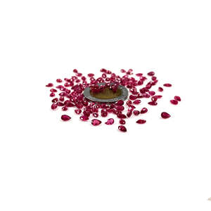 Natural Bangkok Ruby Gemstones AAA Grade Calibrated Pears 3x5mm 4x6mm GIA Certified Faceted Brilliant Cut Oval Trillion <b>Beads</b> - Product Image 3