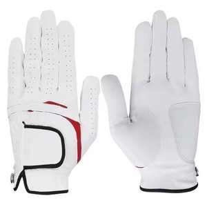 Durable sheepskin synthetic leather golf gloves with enhanced <b>grip</b> and comfort designed for professional and casual players - Product Image 1
