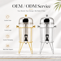 Distributeur de boissons en acier inoxydable 8L, machine à boissons froides, distributeur de jus et d'eau pour hôtel, restaurant, buffet