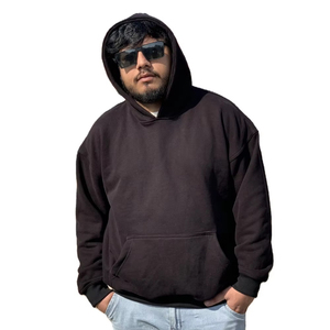 Sudaderas con capucha de algodón 100% de gran tamaño para hombre, cuello con capucha con logotipo personalizado, venta al por mayor para invierno, sudaderas con capucha en blanco con estampado personalizado de tamaño de EE. UU. - Product Image 1