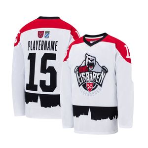 Maillots de hockey sur glace personnalisés en gros, sublimés, respirants, à séchage rapide, évacuant l'humidité, en spandex/polyester - Product Image 1