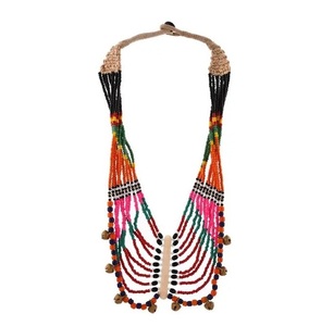 Artistique Multi Strand Géométrique Collier De Perles Fabriqué À La Main Coloré À La Mode Déclaration Bijoux Unisexe Cadeau De Mode au Meilleur Prix - Product Image 1