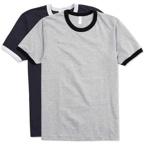 T-shirt de sport à col rond en coton 100% personnalisé avec logo imprimé, à la mode, pour hommes, décontracté, à manches courtes, pour l'extérieur - Product Image 4