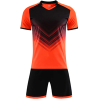 Uniforme de fútbol personalizado nombre del equipo número sublimación impreso uniforme de fútbol transpirable