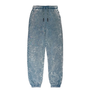 French Terry Streetwear pantalón algodón lavado ácido Vintage personalizado de gran tamaño Stone Wash Sun Faded pantalón desgastado - Product Image 2