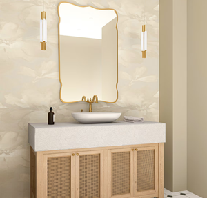 Espejo asimétrico de lujo personalizado decoración del hogar espejo de diseño de pared estética superventas espejo de lujo decoración de cristal antiguo - Product Image 3