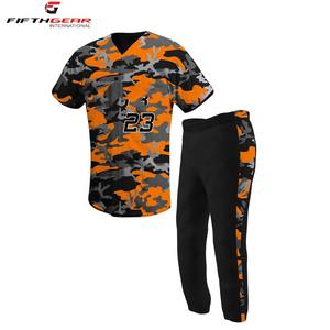 Uniforme de béisbol transpirable de alta calidad para jóvenes Impresión por sublimación personalizable Buen estilo OEM disponible - Product Image 1