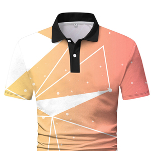 T-shirt polo en coton de luxe pour hommes à manches courtes impression personnalisée broderie logo coupe ajustée décontracté classique Pima Polo Tee - Product Image 3