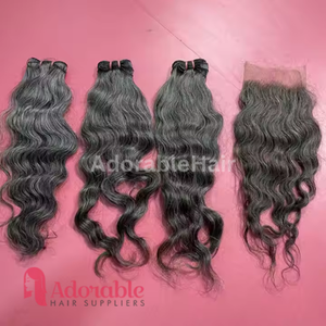 Paquets de cheveux humains droits non traités | Extensions de cheveux de temple indien vierges bruts | Vente en gros de cheveux naturels 100% - Product Image 4