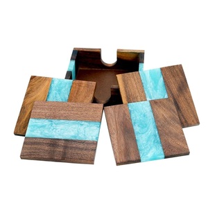 Posavasos de madera de resina de alta calidad, polaco de alta calidad, la mejor alfombrilla y almohadilla para tazas de té para el hogar, fabricado al por mayor a precios - Product Image 3