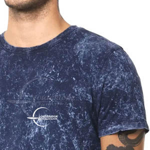 Venta al por mayor clásico 100% algodón O cuello lavado ácido camiseta personalizada Casual lavado ácido camiseta logotipo personalizado ropa de calle - Product Image 4