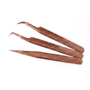 Pince à épiler japonaise en acier inoxydable pour extension de cils Marque privée en vrac Pince à épiler multifonctionnelle méga volume Pointe pointue - Product Image 2