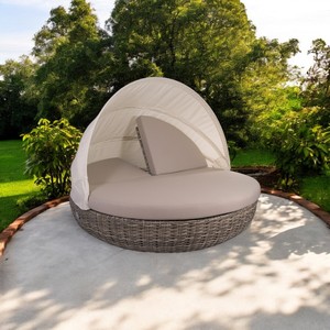 Juego de muebles de exterior modernos hechos en Vietnam 2025, superventas, sofá de jardín, marco de aluminio, tumbona de ratán para hoteles, villas, mimbre - Product Image 5