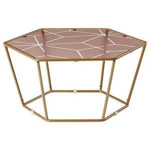 Mesa de Centro con Acabado en Polvo Negro, Estructura de Hierro y Tapa de Madera Natural para Instalaciones de Ocio y Restaurantes de Hoteles - Product Image 4