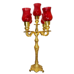 Candelabro de 5 Brazos con Diseño en Relieve, Resistente al Calor, para Decoración del Hogar, Bodas, Cumpleaños, San Valentín, Pascua, Navidad y Otras Celebraciones - Product Image 2
