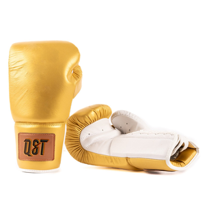 QST Most Demanded Gold <b>Lace</b> Up Boxing <b>Gloves</b> In High Quality Cowhide Leather With Your Custom Logo & Design Boxing Fight <b>Gloves</b> - Product Image 2