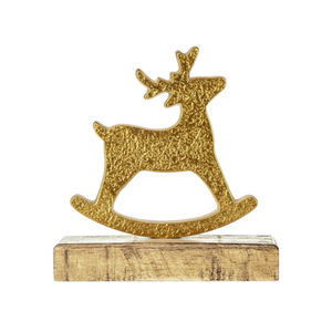 Elegant Gold Metal <b>Christmas</b> <b>Tree</b> Tabletop Decoration With Wooden Base Freestanding Sculpture With Embossed Stars Home Decor - Product Image 6