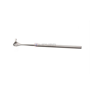 Jaffe Lid Retractor Cuchillas retractoras curvas de 15mm de ancho Acabado opaco 53mm 2,0 pulgadas Longitud total Instrumentos médicos - Product Image 1