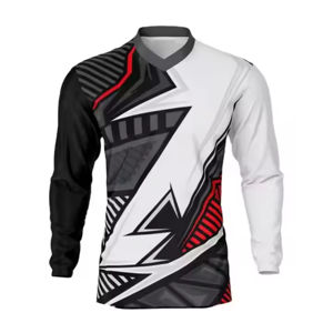 Porte un maillot et des ensembles MX de qualité supérieure JERSEY de course de motocross BMX DH - Product Image 1