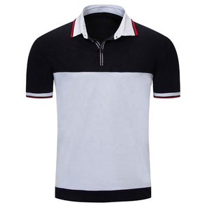 Alta calidad personalizada de los hombres para los polos al por mayor de gran tamaño de algodón poliéster Jersey patrón sólido camiseta - Product Image 1