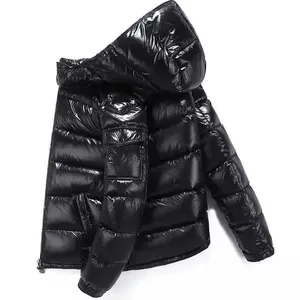 Blouson Bomber d'Hiver Homme de Haute Qualité Personnalisable Léger à Capuche Zippé Long Style Urbain Business Non-tissé - Product Image 5