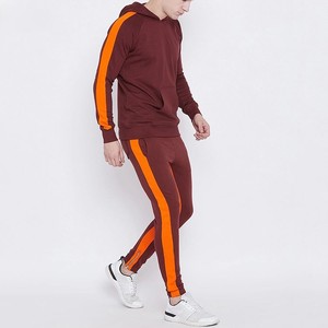 Manufacturer Custom Pullover High Quality Polyester Cotton Blank Sweat Suits Unisex Sweat Tracksuits Set Blank Jogging Suits Men Sweatsuit - Product Image 3