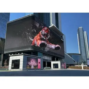 Raybo büyük 3d Led reklam merkezi ekran açık Led ekran 3d dışında bina ticari dijital Billboard
