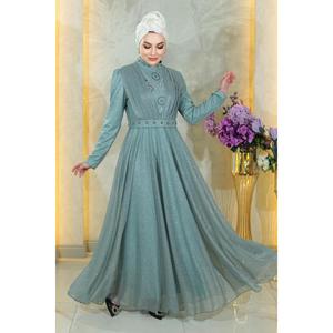 ชุดราตรีเดรสยาวประดับเลื่อมทรงเอ็มไพร์เอวสูงพร้อมชายกระโปรงยาว ไซส์ XS-XXL สำหรับงานปาร์ตี้ของผู้หญิง - Product Image 1