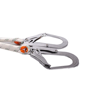 2025 berkualitas tinggi seluruh tubuh poliester memanjat jatuh perlindungan keselamatan <span class=keywords><strong>Harness</strong></span> dengan koneksi cepat gesper dan CE bersertifikat Lanyard - Product Image 5