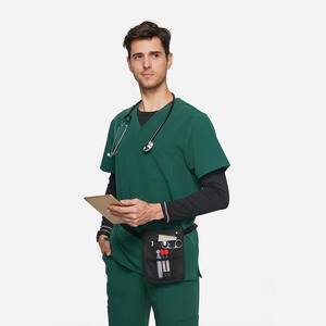 Conjuntos de uniformes de Enfermería de tela tejida ecológica de alta calidad OEM/DOM hermoso diseño de uniformes de hospital personalizables - Product Image 2