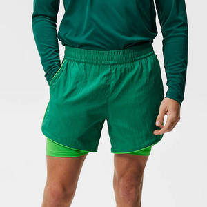 Shorts de sport à taille haute avec logo personnalisé, pour la salle de sport, le tennis, l'exercice, avec poche intérieure, shorts de basket-ball, shorts de sport sublimés pour hommes - Product Image 2