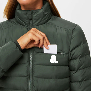 Producto más vendido Ropa de invierno Chaquetas acolchadas para mujer A la venta Chaqueta acolchada para mujer con cuello levantado a precio barato - Product Image 6