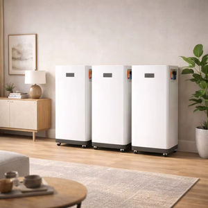 Batterie solaire domestique 51,2 V 5 kWh 10 kWh 15 kWh, batterie de secours LiFePO4, montage mural, roues en option, écran LCD, CAN, RS485, prêt à être expédié - Product Image 5