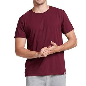 เสื้อยืดคอกลมสำหรับผู้ชายเสื้อยืดคอลูกเรือแบบหรูหราเสื้อคอตตอนระบายอากาศได้ดีเสื้อยืดติดฉลากส่วนตัวขนาดเข้ารูปสีตามต้องการ - Product Image 6