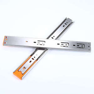 Custom OEM Outlets Push Open Gabinete Slide Kitchen Hardware System Riel telescópico Push to Open Ball Bearing Cajón Slides - Product Image 1