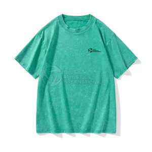 T-shirts lavés de flocon de neige personnalisés Vintage 100% coton 2025 T-shirts lavés de flocon de neige OEM/ODM fabriqués en usine - Product Image 1