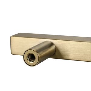 Tirador de armario de cajón dorado de acero inoxidable para el hogar, cocina, muebles de oficina, herrajes, puerta, cajón, armario, tirador de armario - Product Image 2