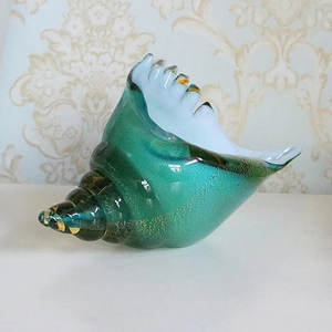 Figurine de conque en verre soufflé à la main, style européen, thème animal, vase de table, presse-papiers créatif original, décoration d'intérieur - Product Image 4